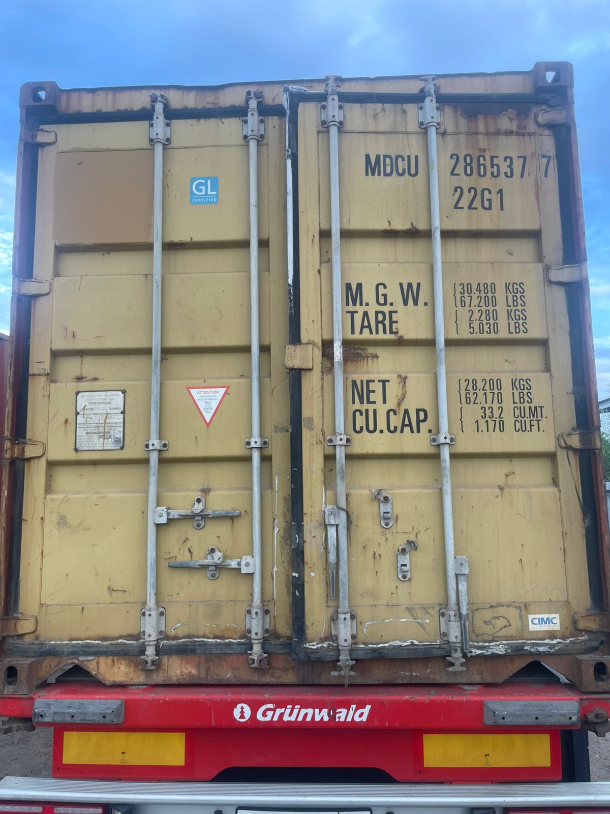 Морской контейнер MDCU2865377